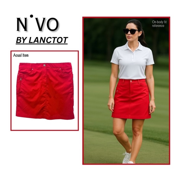 ⛳️ “Red-Hot Course Skort”- from tee time to latte time-Bundle & Save #GolfSkort - Picture 1 of 15